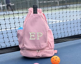 Pickleball Backpack tote bag Custom Pickleball Paddle Bag Pickleball Gear bag Tournament tote gift for pickleball lover unique gift for her