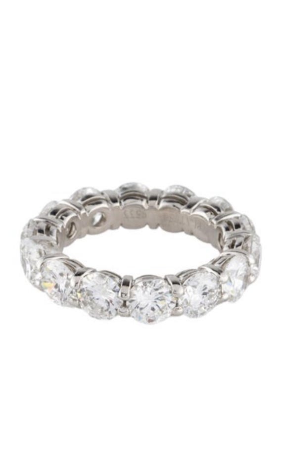 Platinum Lab-Grown Diamond Eternity Band, Customizable Wedding Ring