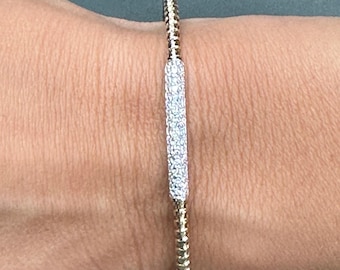 Diamond Cuff Bracelet, Bangle Bracelet