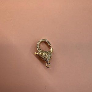 14K Yellow Gold Diamond Clasp