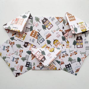 SWEET HOME Mini Envelopes - Set of 10 handmade mini envelopes with blank notecards - The Paper Stack