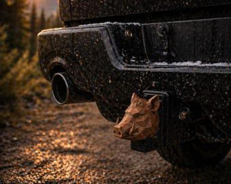 Wilderness on the hitch boar poly edition trailer hitch cover 50mm | 2 inch receiver plug | hunter edition | 3d printed petg