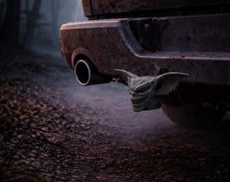 Horror movie little monster inspired trailer hitch cover 50mm | 2 inch receiver plug | us cars & pop culture | 3d printed petg