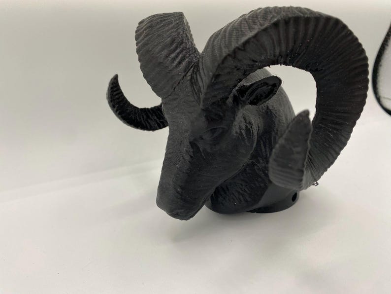 Ram cult v8 pickup trailer hitch cover 50mm | 2 inch receiver plug | us cars & pop culture | 3d printed petg