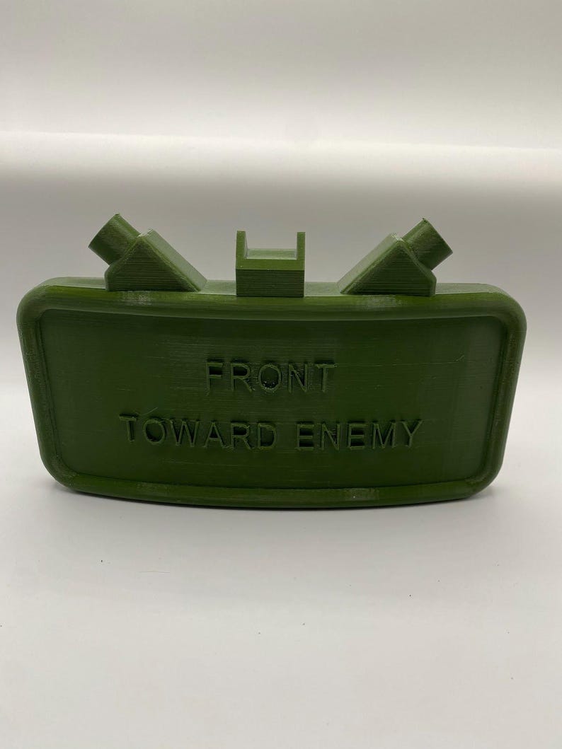 Claymore mine style trailer hitch cover 50mm | 2 inch receiver plug | us cars & pop culture | 3d printed petg