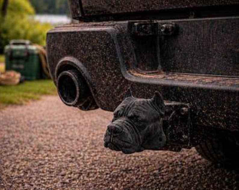 Cane corso trailer hitch cover 50mm | 2 inch receiver plug | dog lover | 3d printed petg