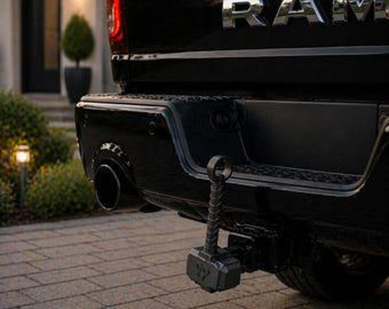 Thunder god hammer inspired trailer hitch cover 50mm | 2 inch receiver plug | us cars & pop culture | 3d printed petg