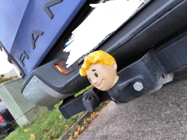Dave inspired trailer hitch cover 50mm | 2 inch receiver plug | fun & humor | 3d printed petg