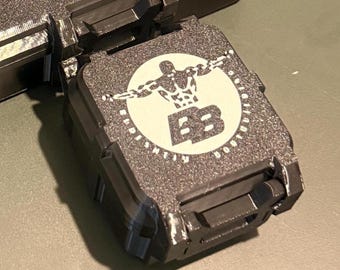 Estuche para viales impreso en 3D / Organizador compacto de péptidos para viales de 3 ml / Tapa con cierre a presión / Logotipo personalizado