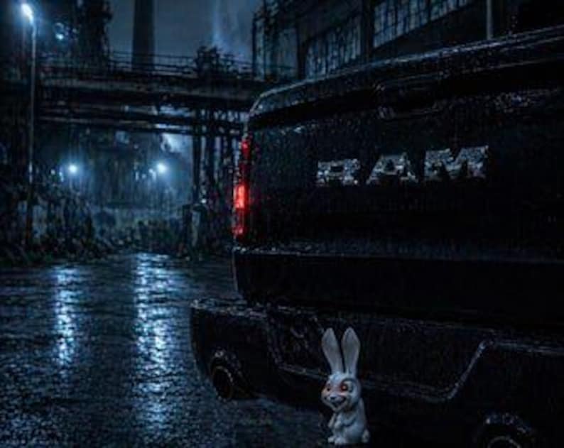 Crazy psycho bunny trailer hitch cover 50mm | 2 inch receiver plug | fun & humor | 3d printed petg