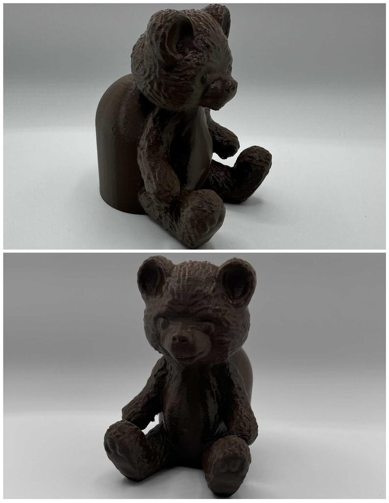 Teddy bear trailer hitch cover 50mm | 2 inch receiver plug | fun & humor | 3d printed petg