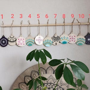 wooden christmas balls