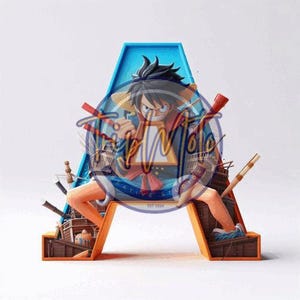 One Piece Anime Buchstaben A-E