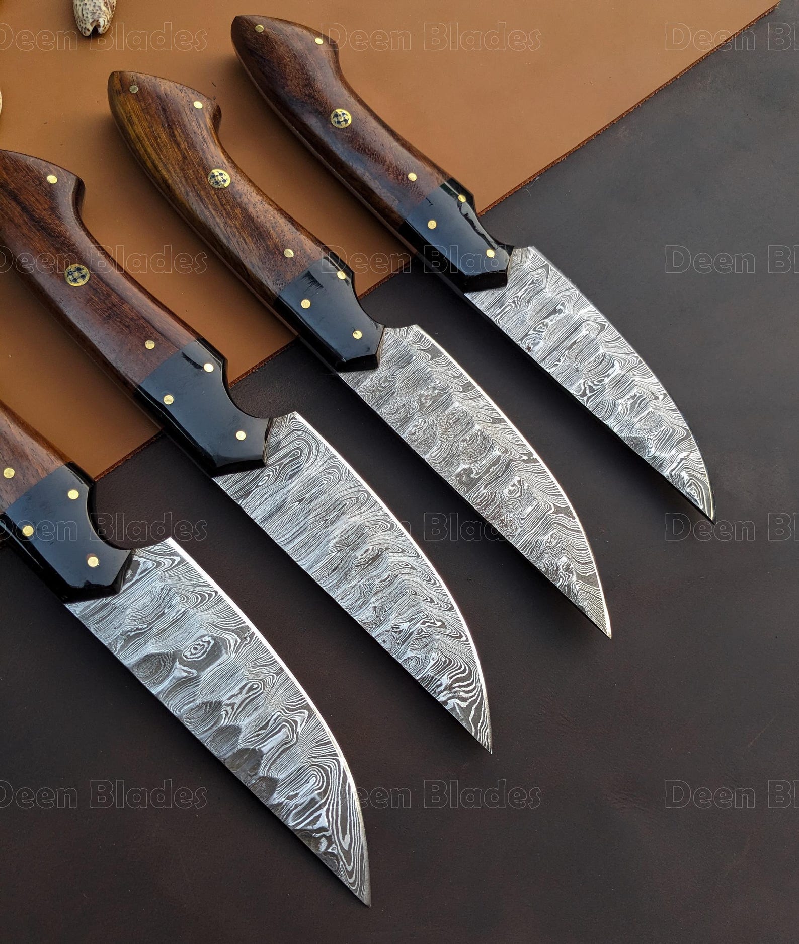 handmade-steak-knives-set-damascus-steel-steak-knives-table-steak