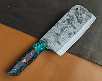 Personalized Meat Cleaver Knife - Custom Chef knife, Custom Butcher Knife, Home Chef Gift, Custom Gift for Dad, Husband Father's Day
