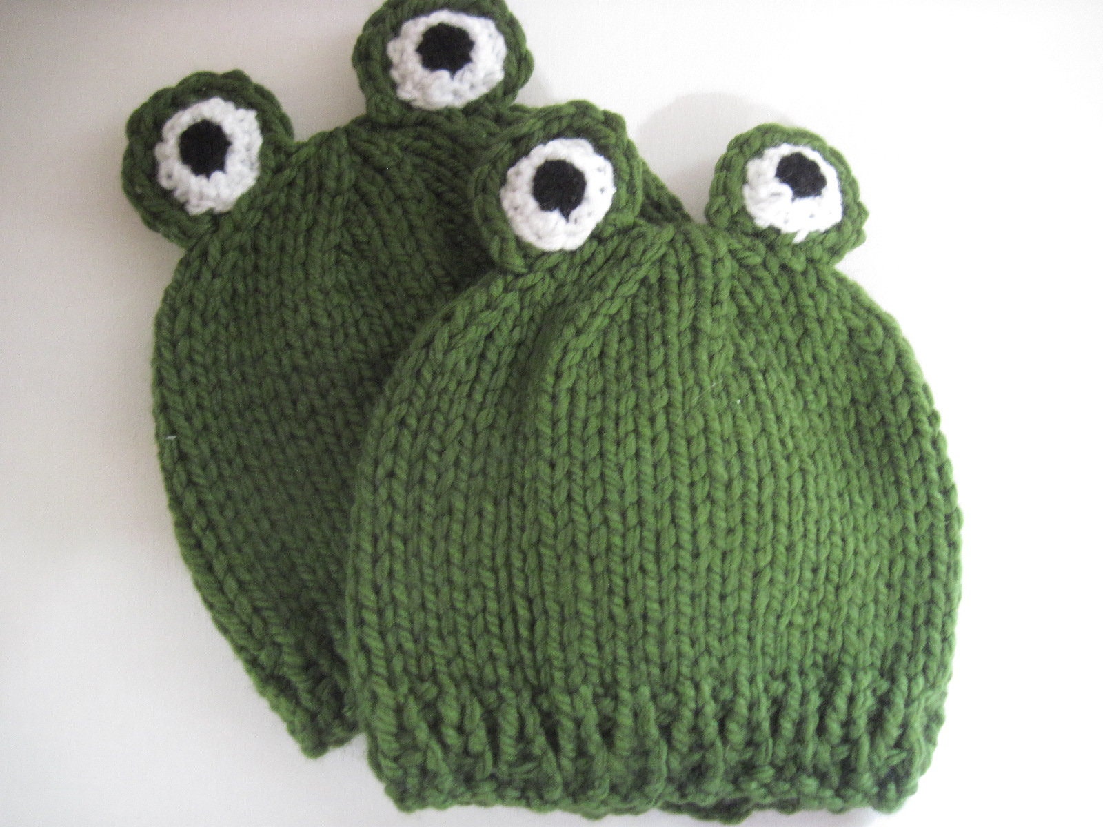 Knit frog hat knitted frog beanie all sizes same price Etsy