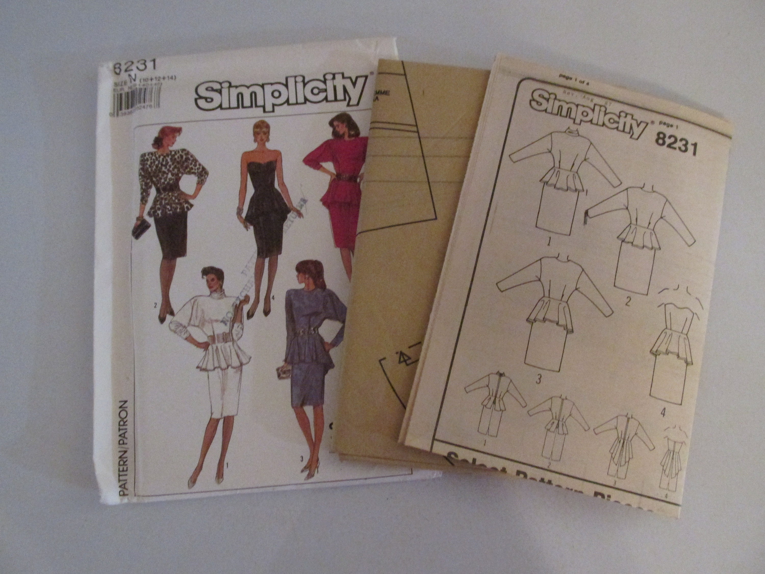 Simplicity 8231 sewing pattern UNCUT size 10-14 | Etsy
