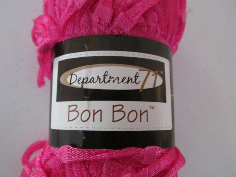 nylon pink ribbon Watermelon Bon Bon Yarn #4 weight Department 71