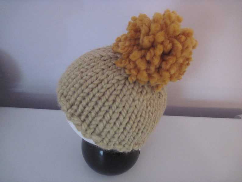 baby shower gift twin baby set Newborn to 3 months photo shoot prop two hat set Oversize pompom beanie READY TO SHIP