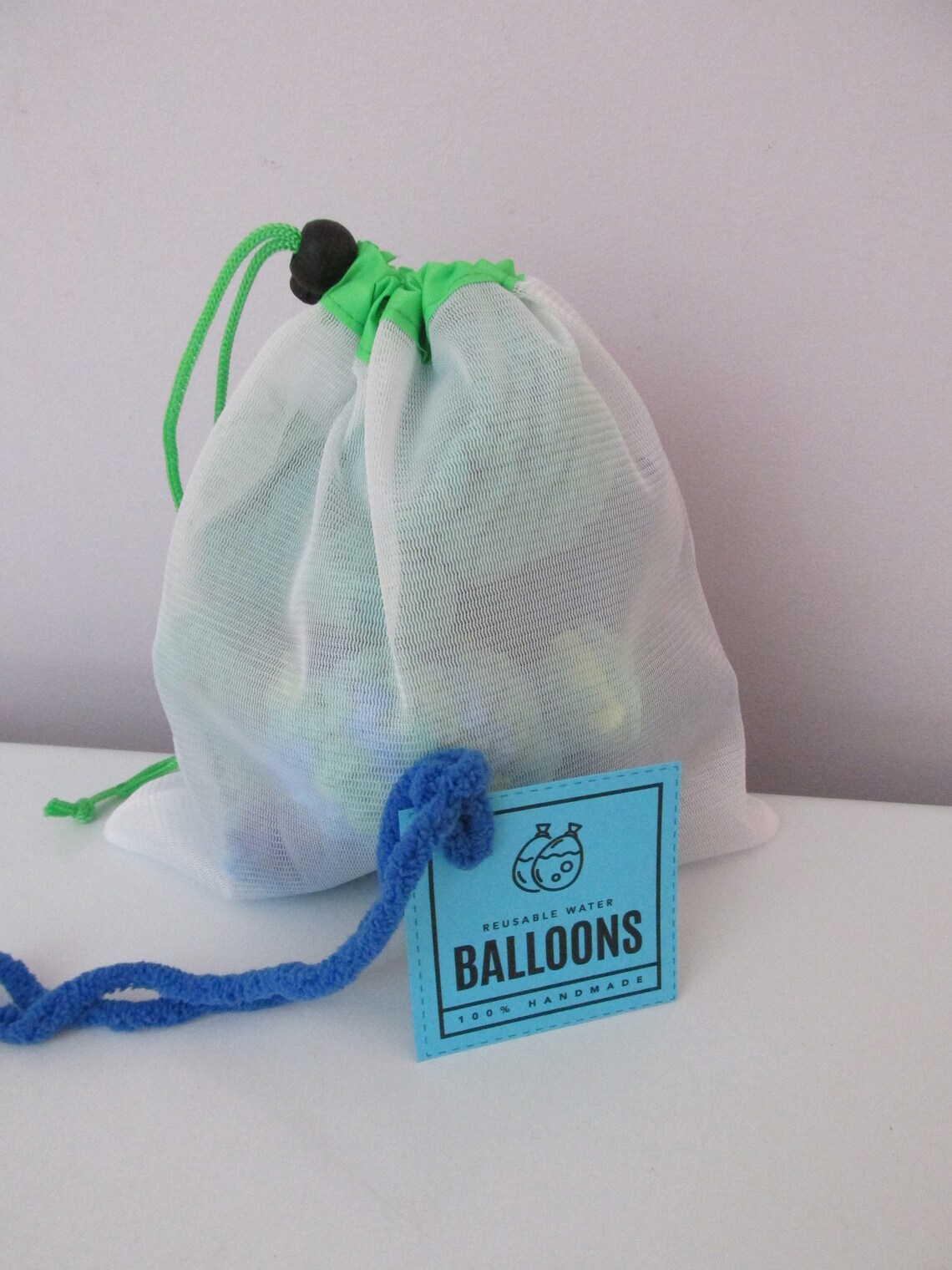 Reusable Water Balloons Set of 6 Blue and Green Knit Etsy
