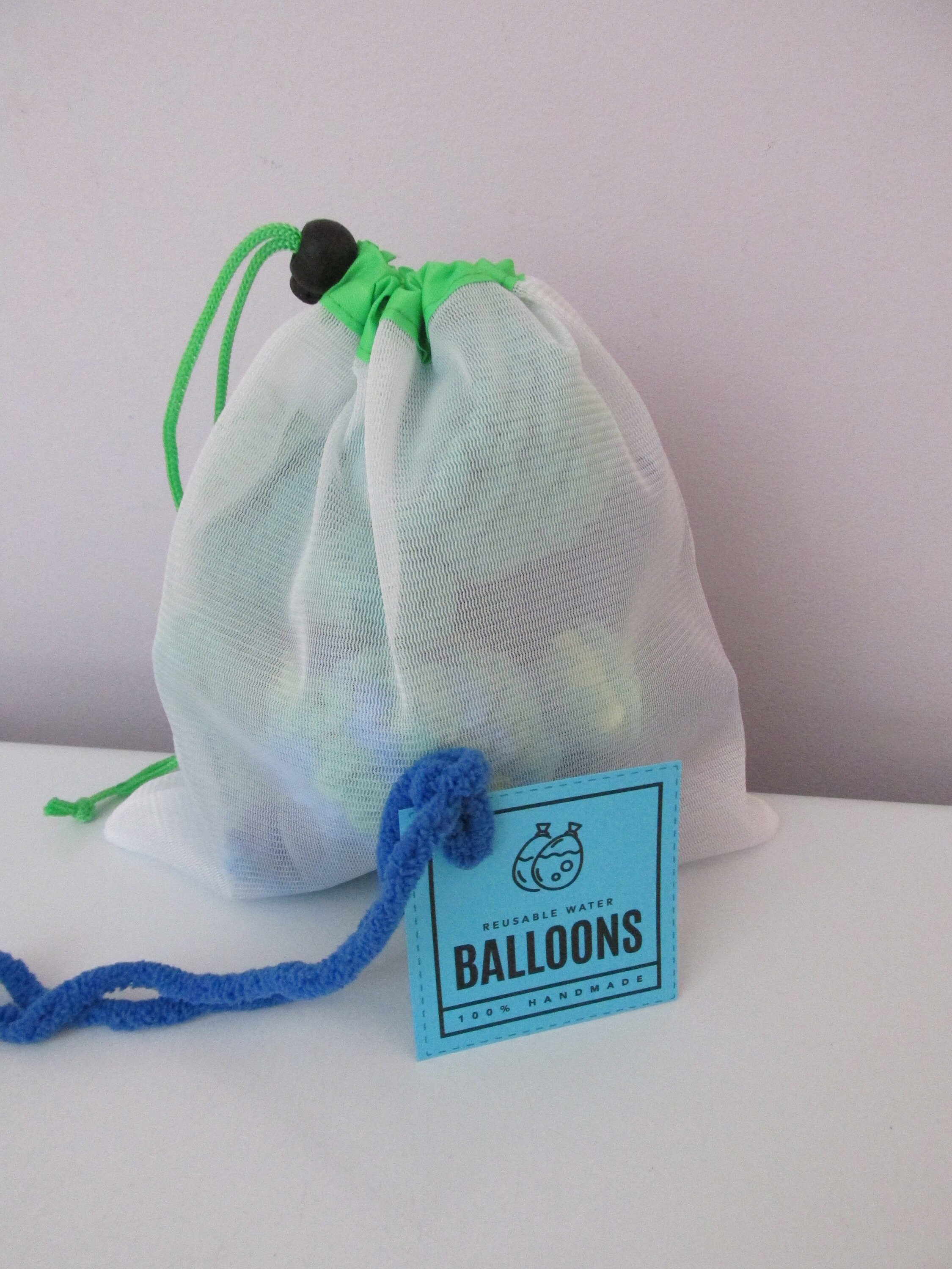 Reusable water balloons set of 6 Blue and Green knit Etsy