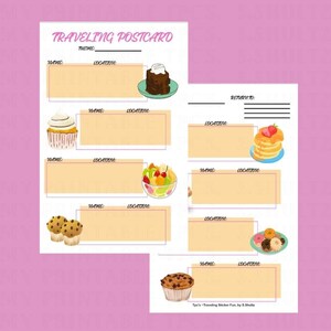 Vertical Food Traveling Postcard
