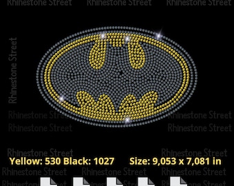 Bat men logo Rhinestone Template DIY Shirt Design Download Template Cricut SVG Silhouette DIY Canvas Bag Tote Bag Hotfix Rhinestones SS10