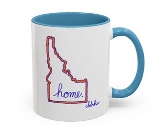 Taza con diseño de Idaho Home (11 oz o 15 oz)