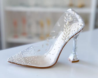 Novia Zapatos De Tacon Con Piedras Zapatillas Diana