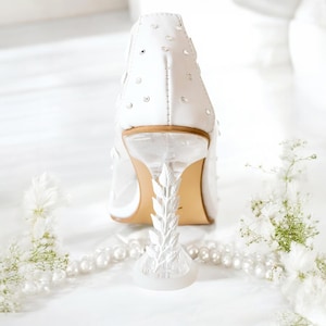 Cinderella Wedding Shoe: Swarovski Crystal Bridal Heel, Custom Design