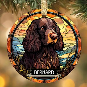 Personalized Field Spaniel Dog Mosaic Christmas Ornament, Custom Field Spaniel Ornament, Personalized Dog Breed Gifts, Field Spaniel Lover
