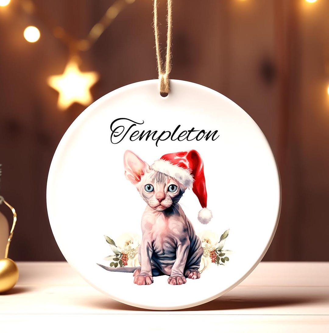 Custom Personalized Christmas Cat Horizontal Canvas - Best Gift For Cat Lover - What? main image 0