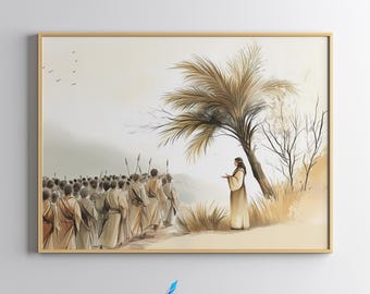 Deborah, Femmes de la Bible, Femmes de Dieu, Art religieux moderne, Ancien Testament, Leadership de femmes bibliques, Art religieux moderne, Histoire biblique