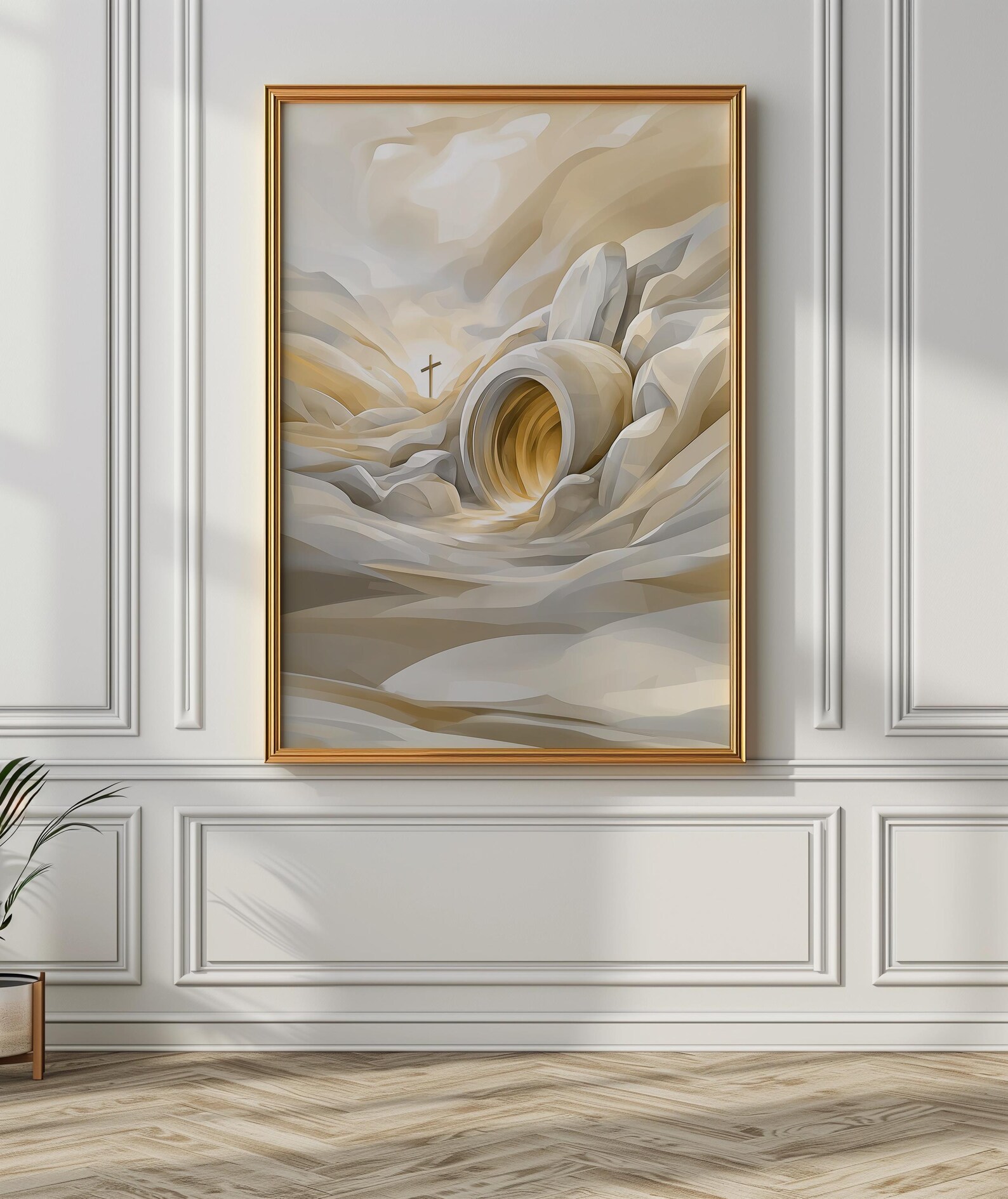Hope Art, He is Risen, the Tomb is Empty, Easter Gift, Jesus Painting ...