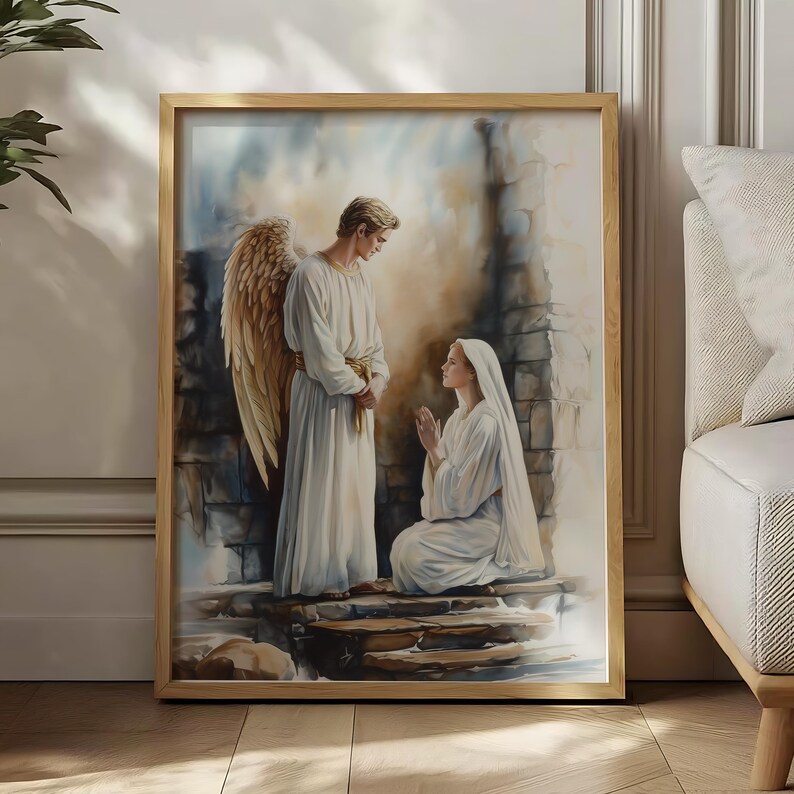Lot De 5 Pièces Chrétiennes – Annonciation Ange Gabriel & Verset Luc 1:49 (2024)