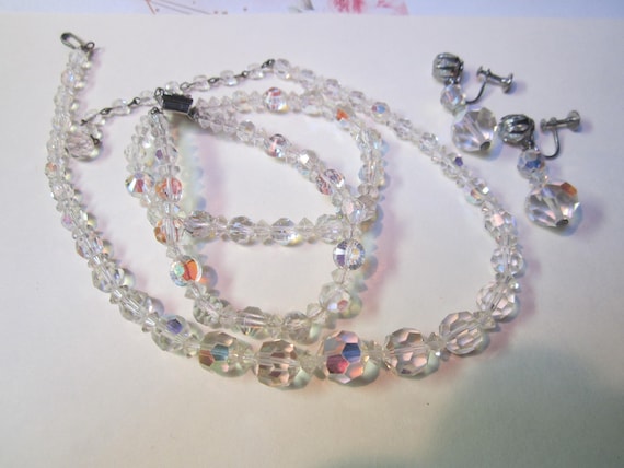 Sparkling Swarovski Jewelry Set-Vintage Necklace,… - image 5