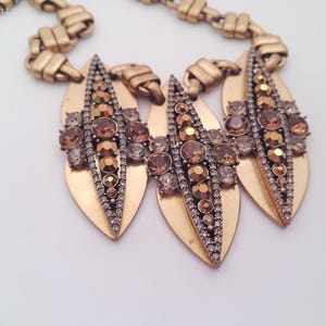 Vintage J Crew Statement Halsband: 1980-tals Strassmässing