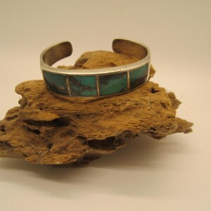 Amazing Vintage Navajo Channeled Turquoise Wall Native American Jewelry Silver Bracelet Jewelry Amazing Vintage Navajo Channeled Turquoise Wall Native American Jewelry Silver Bracelet Jewelry