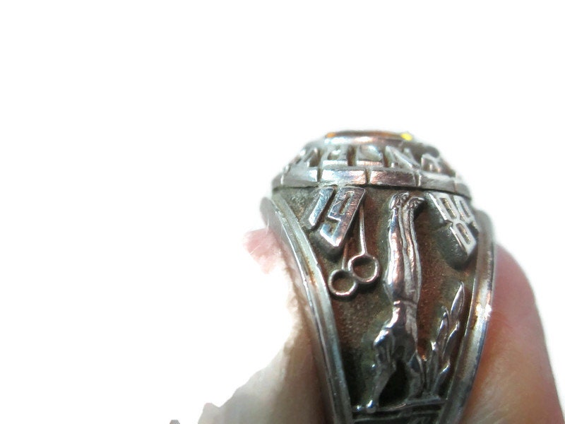 Balfour Celestrium Men's Vintage 1984 Class Ringnorthglenn High Schoolbrillant Citrine. Etsy