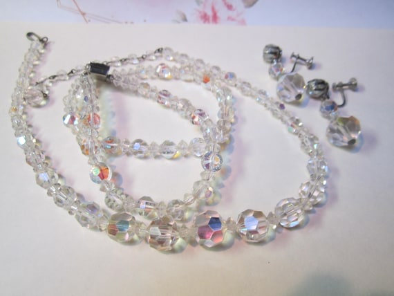 Sparkling Swarovski Jewelry Set-Vintage Necklace,… - image 2