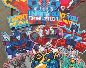 TRANSFORMERS MTMTE Large Stickers