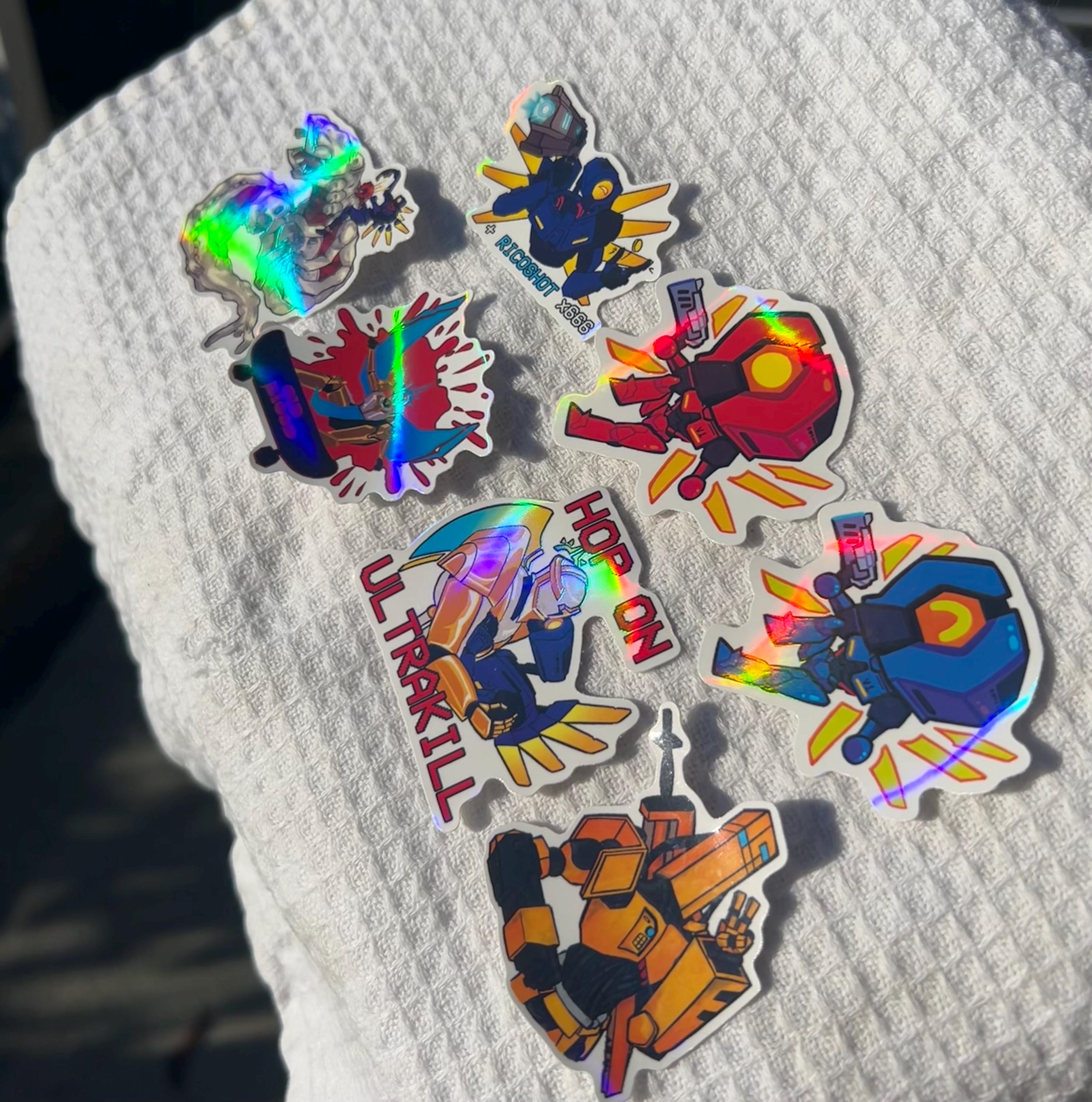 Double Kill Sticker ULTRAKILL Stickers: Waterproof Holographic PVC Stickers - Etsy Australia