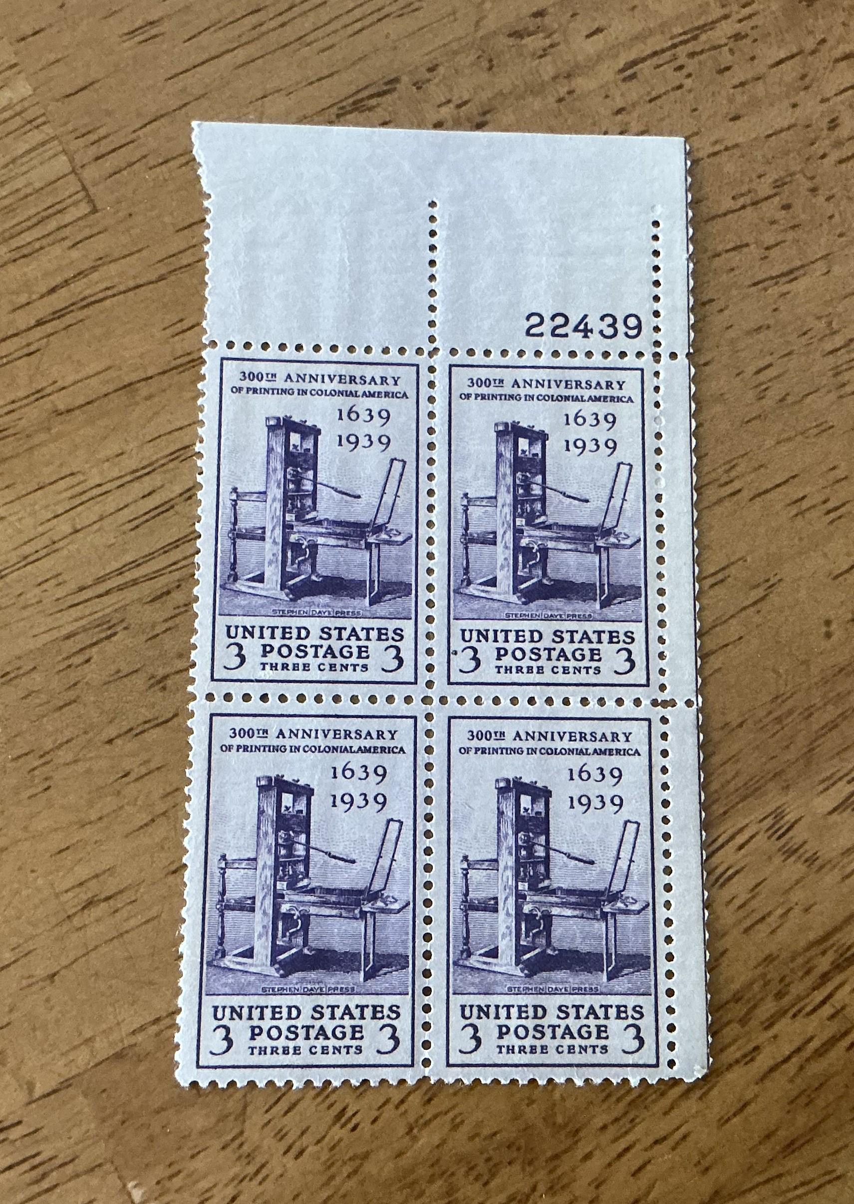 アンティーク切手コレクション - 米国切手 - 1939年 SC#857 - 植民地