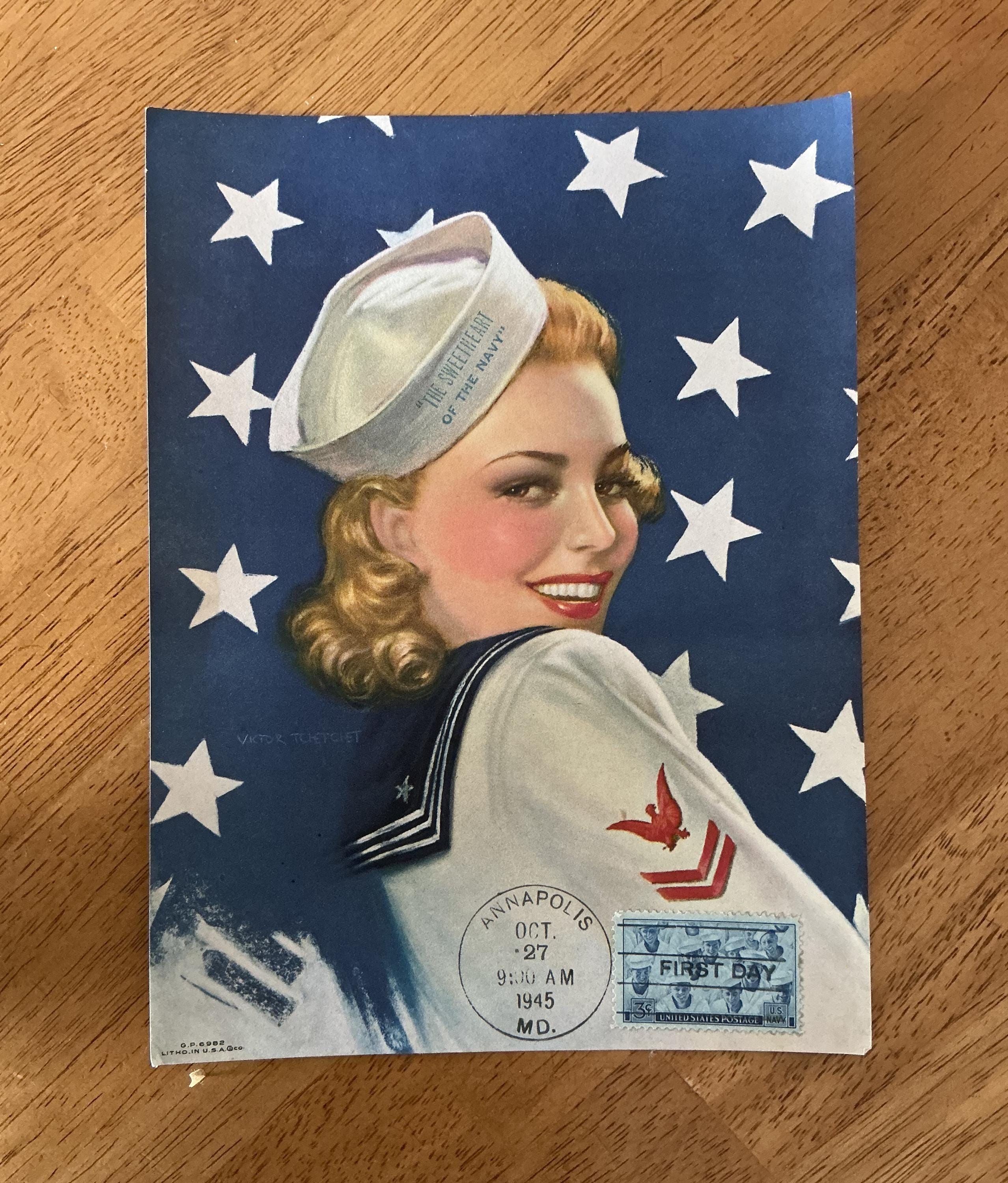 アンティーク切手 - 米国切手 - 1945年 SC#935 海軍記念切手シート S/S