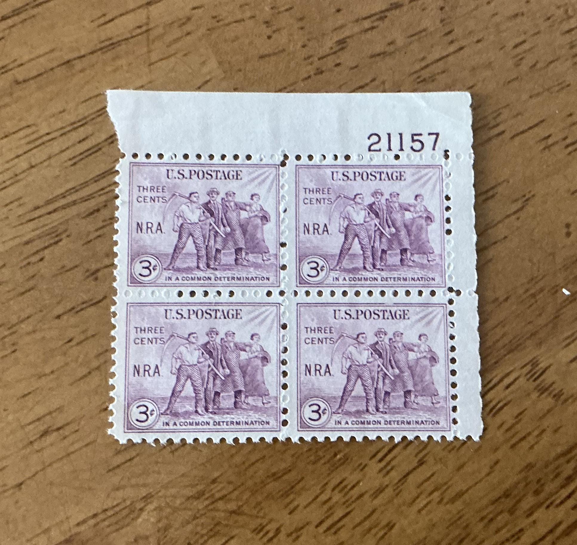 アンティーク切手コレクション - 米国切手 - 1933年 SC#732 - 国家復興