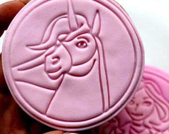 Unicorn Academy Cookies: Custom Birthday Party Favors