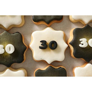 Alter / 30. Geburtstag benutzerdefinierte Kekse für Partys, Geburtstage, Babypartys, Kinder, Erwachsene, Veranstaltungen