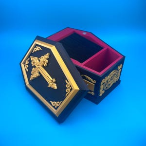 Caixa de baralho Vampire Coffin MTG Commander