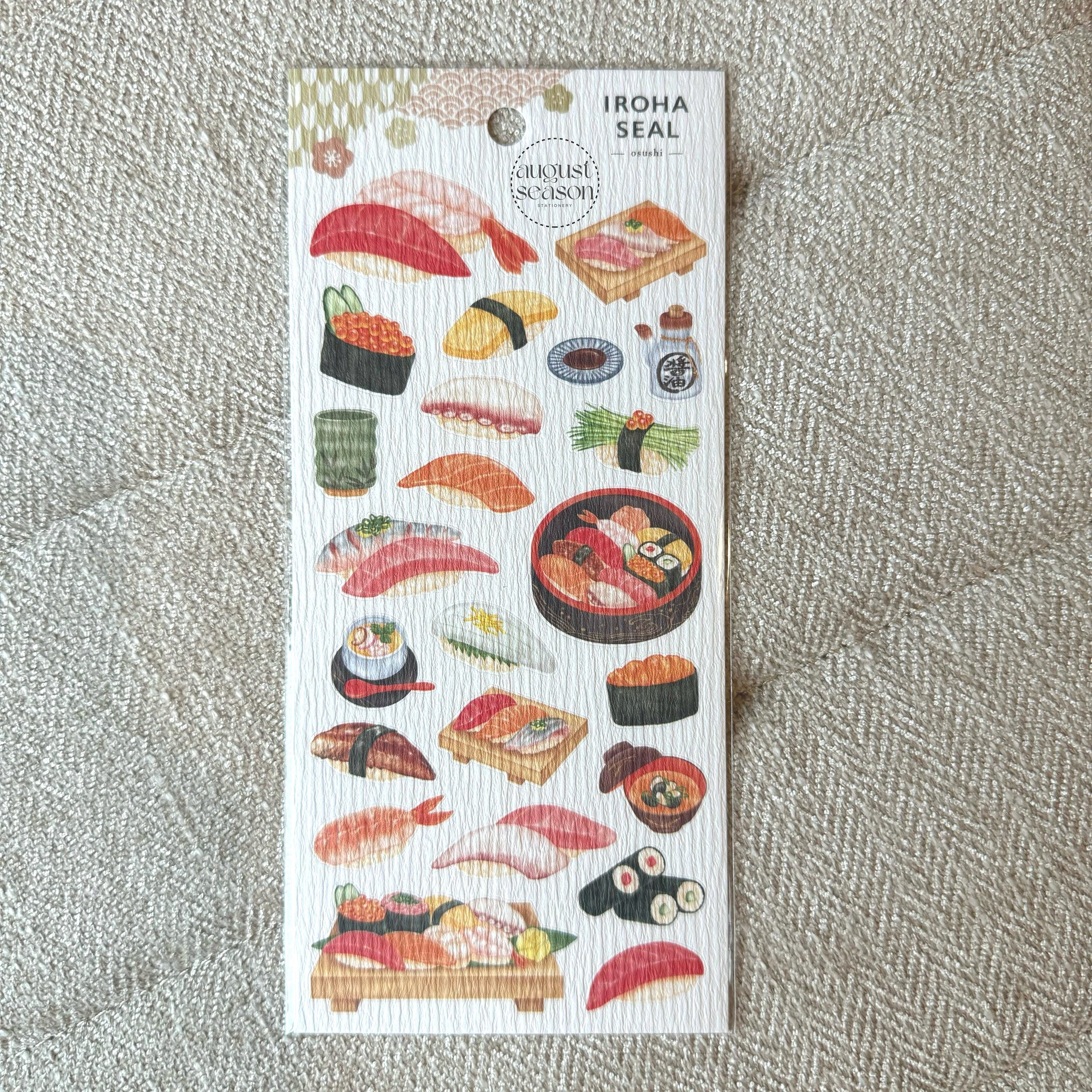 Mind Wave | Japanese IROHA SEAL Osushi Stickers 81866 | Free