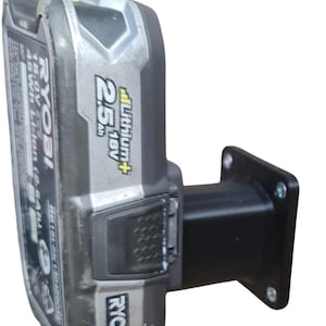 Battery Mounts Compatible with Ryobi One+ 18V – 4 Pack Cordless Battery Holders – Wall-Mounted Organisers for Ryobi ONE Plus 18V Batteries